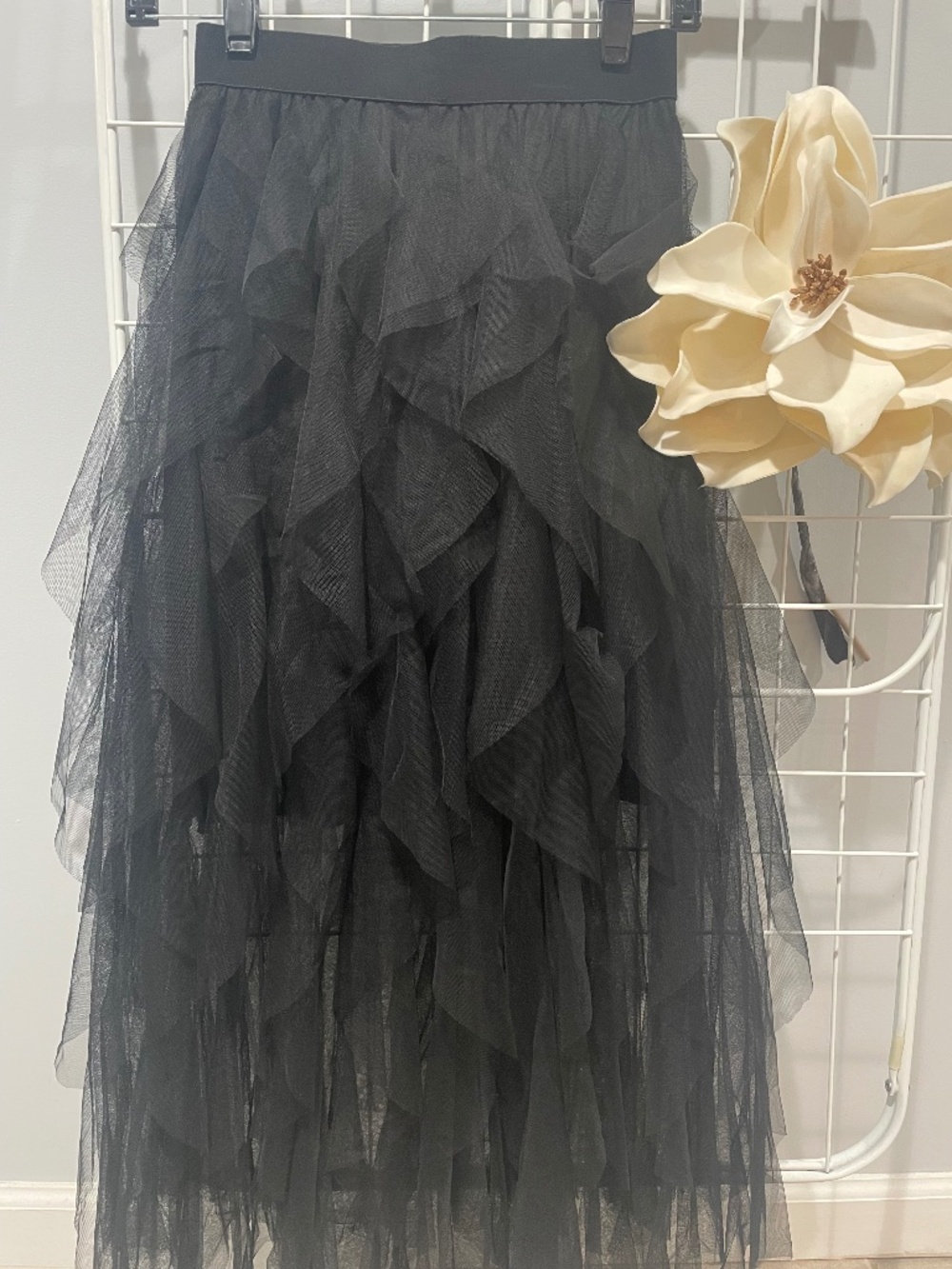 Tulle Layered Ruffle Skirt